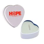 Heart Shaped Soy Candle Tins White / Ivory