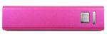Pink 2,600 mAh power bank customized with your logo by Adco Marketing