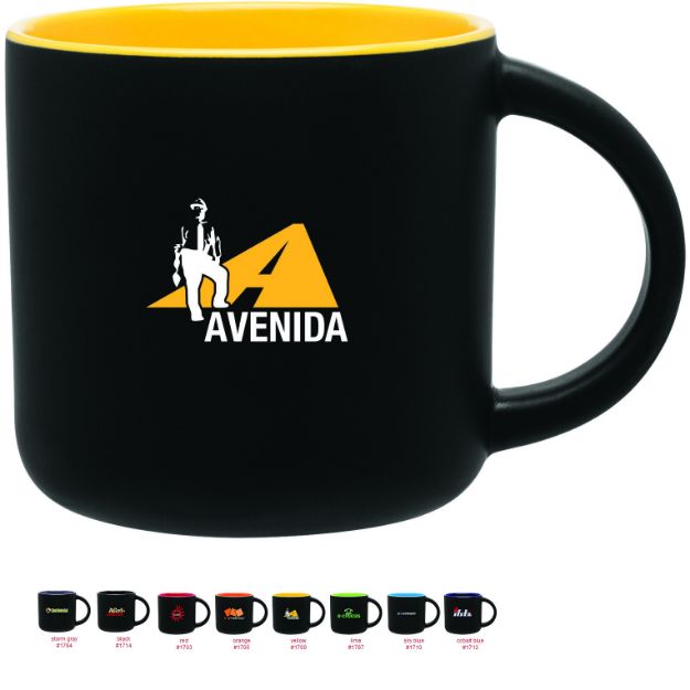 Minolo Custom Ceramic Mugs with a Matte Finish and Two Tone Glossy Interior
