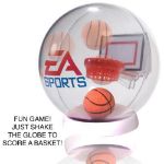 Desktop Basketball Globe Game with your custom logo