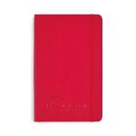 Scarlet Red Soft Cover Ruled Large Notebook customized with your logo by Adco Marketing