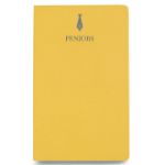 yellow custom moleskine notebook