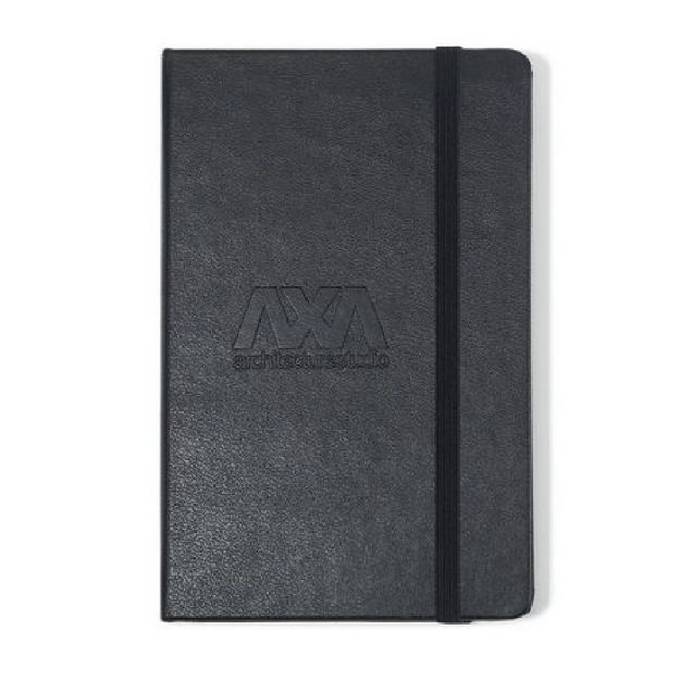 Moleskine Hard Cover Squared Pocket Notebook with your cusotm logo debossed or screen printed