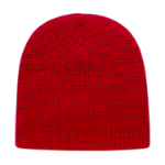 Waffle Beanie Red