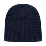 Waffle Beanie Navy Blue