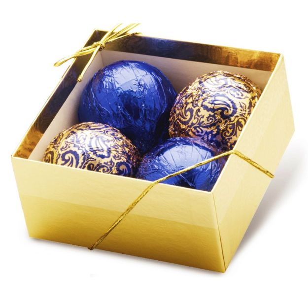 Chocolate Ornaments - Gold Gift Box