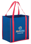 Two-Tone Tote with Inserts - Full Color in Royal W/Red