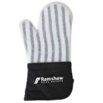Frosted Silicone Oven Mitt in Black