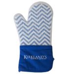 Frosted Silicone Oven Mitt in Blue