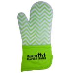 Frosted Silicone Oven Mitt in Lime Green