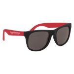 Rubberized Sunglass Black Frame With Red Color
