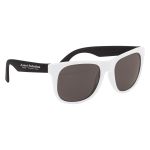 Rubberized Sunglass White Frame With Black Color