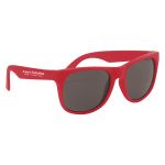 Rubberized Sunglass Solid Red Frame