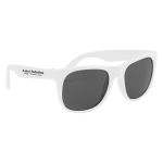 Rubberized Sunglass Solid White Frame