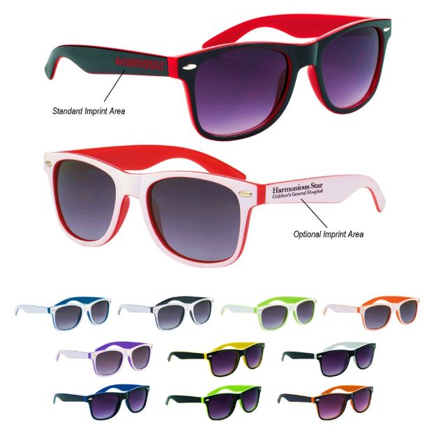 Two-Tone Malibu Sunglasses | Promotional Sunglasses | Branded ...