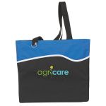 Sturdy Wave Runner Convention Tote in Black Royal