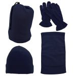 Navy Blue Fleece Gift Set
