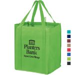 Non-Woven Wine and Grocery Combo Tote Bag with Poly Board Insert