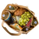 Wine Shopper Grocery Tote Inside View