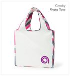 Crosby pattern reusable tote bag