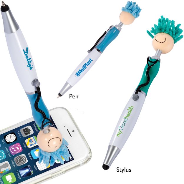 MopTopper™ Screen Cleaner with Stethoscope Stylus Pen