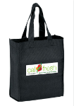 Boutique Gift Bag Tote 8 x 10 with Full Color Printing in Black