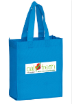 Boutique Gift Bag Tote 8 x 10 with Full Color Printing in Cool Blue