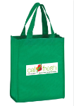 Boutique Gift Bag Tote 8 x 10 with Full Color Printing in Kelly Green