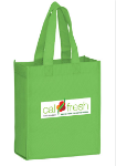 Boutique Gift Bag Tote 8 x 10 with Full Color Printing in Lime
