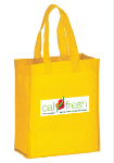Boutique Gift Bag Tote 8 x 10 with Full Color Printing in Yellow