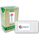 Juicebox Power Bank with a full color light up logo - 4400 mAh