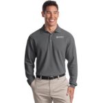 Port Authority® Long Sleeve EZCotton™ Pique Polo with Sensys Logo Embroidered