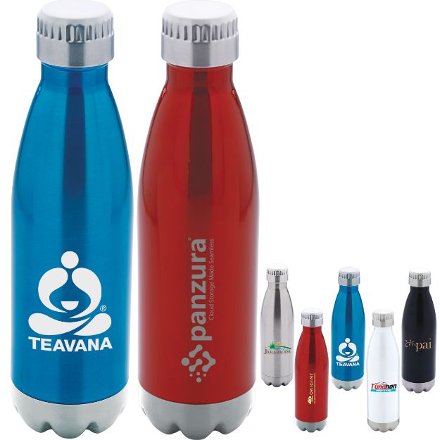 Camper Stainless Steel Sport Bottle - vacuum sealed in swell colors