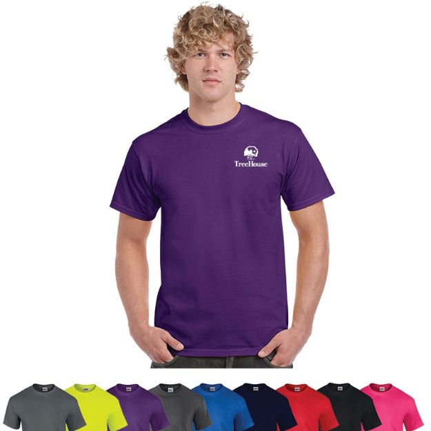 Gildan Ultra Cotton Classic Fit Adult T-Shirts With a Screen Print. Adco  Marketing - Unique Business Promotional Items and Rush Products