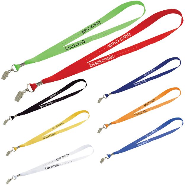 Wide Lanyard with Bulldog Clip attachment for badges