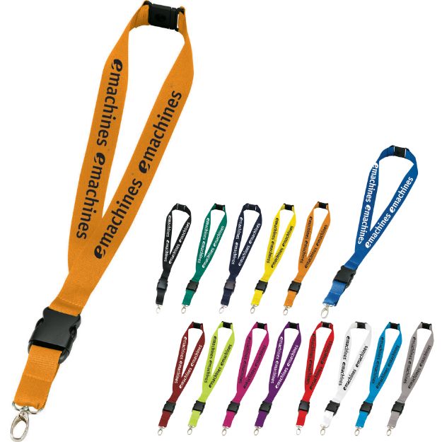 Extra Wide Lanyard with Breakaway Safety Option and Detachable Swivel Hook - 1 inch wide