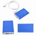 Slim power bank in blue