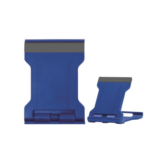 Basic Folding Smartphone and Tablet Stand BLUE