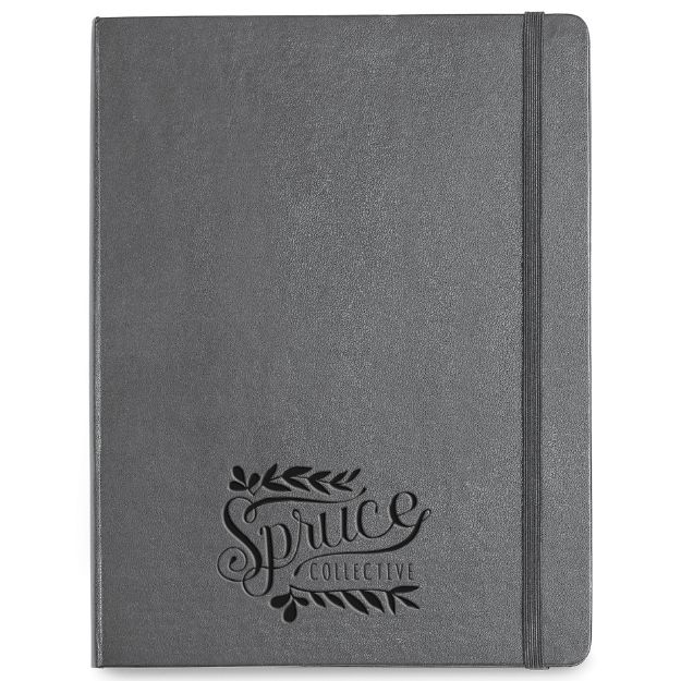 Moleskine® Hard Cover Ruled Extra Large Notebook with custom deboss imprint