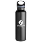 Black Basecamp Tundra Vacuum Sealed Bottle in Stainless Steel - 20 oz