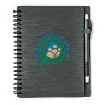 Mercury Notebook Set with Pen in Charcoal