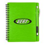 Mercury Notebook Set with Pen in Lime Green