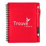 Mercury Notebook Set with Pen in Red