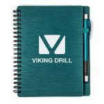 Mercury Notebook Set with Pen in Peacock Blue