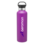 Matte Grape h2go Ascent Bottles customized with your logo by Adco Marketing