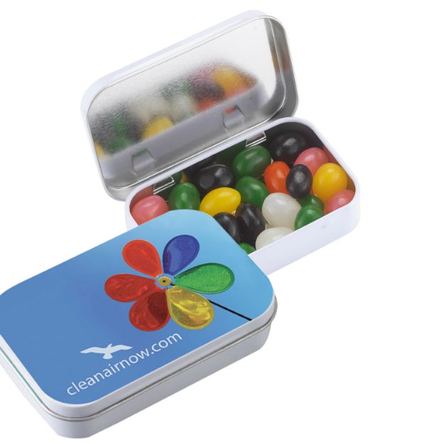 Custom Jelly Bean Rectangular Tins