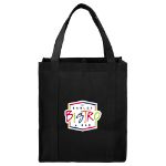 Hercules Non-Woven Grocery Tote in Black