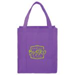 Hercules Non-Woven Grocery Tote in Purple