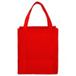 Hercules Non-Woven Grocery Tote in Red