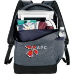 Charcoal Graphite Slim 15” Custom Computer Backpack Inside